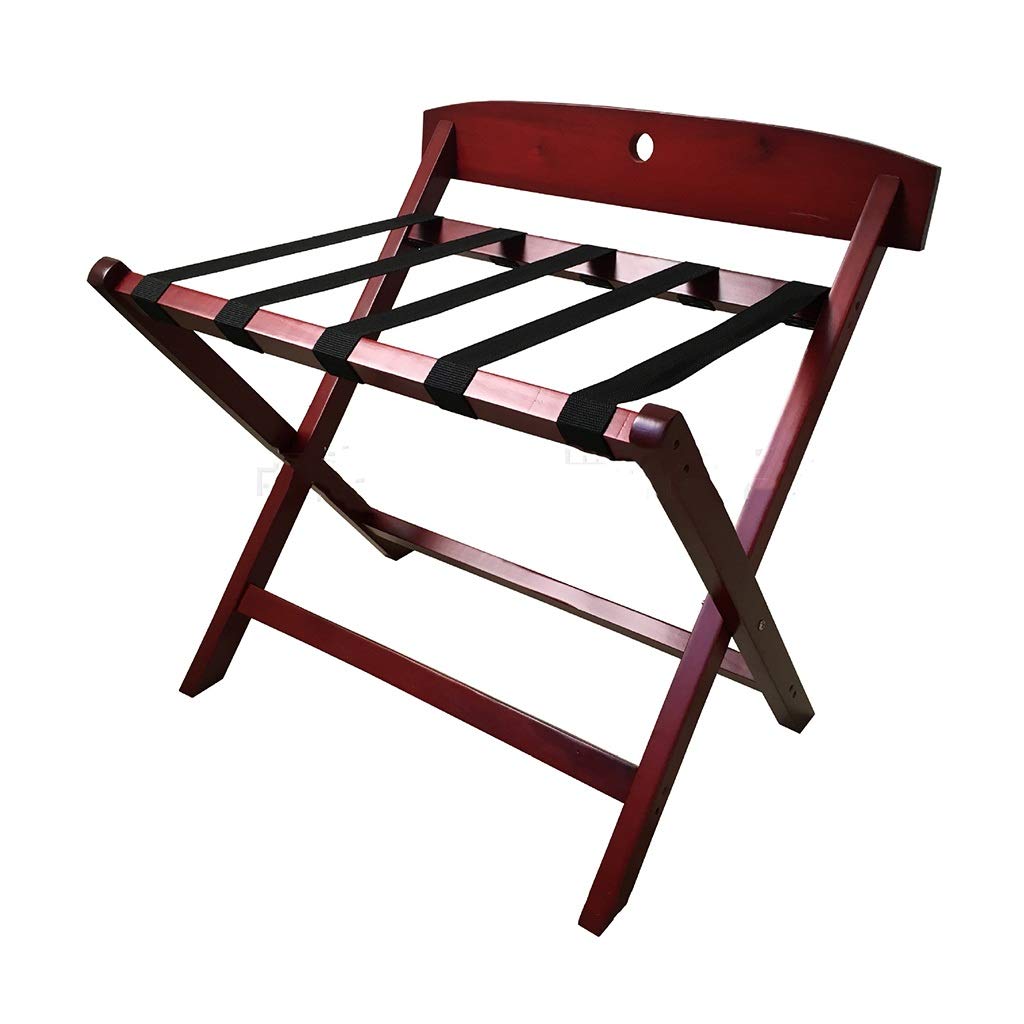 Porte-bagages pliable en bois pour valise et chambre d'hôtel