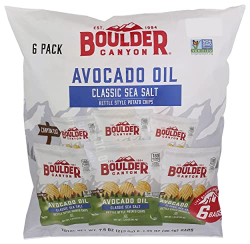 Image of Boulder Canyon, Chip Potato Avocado Oil Sea Salt 7.5oz, (Pack of 8)