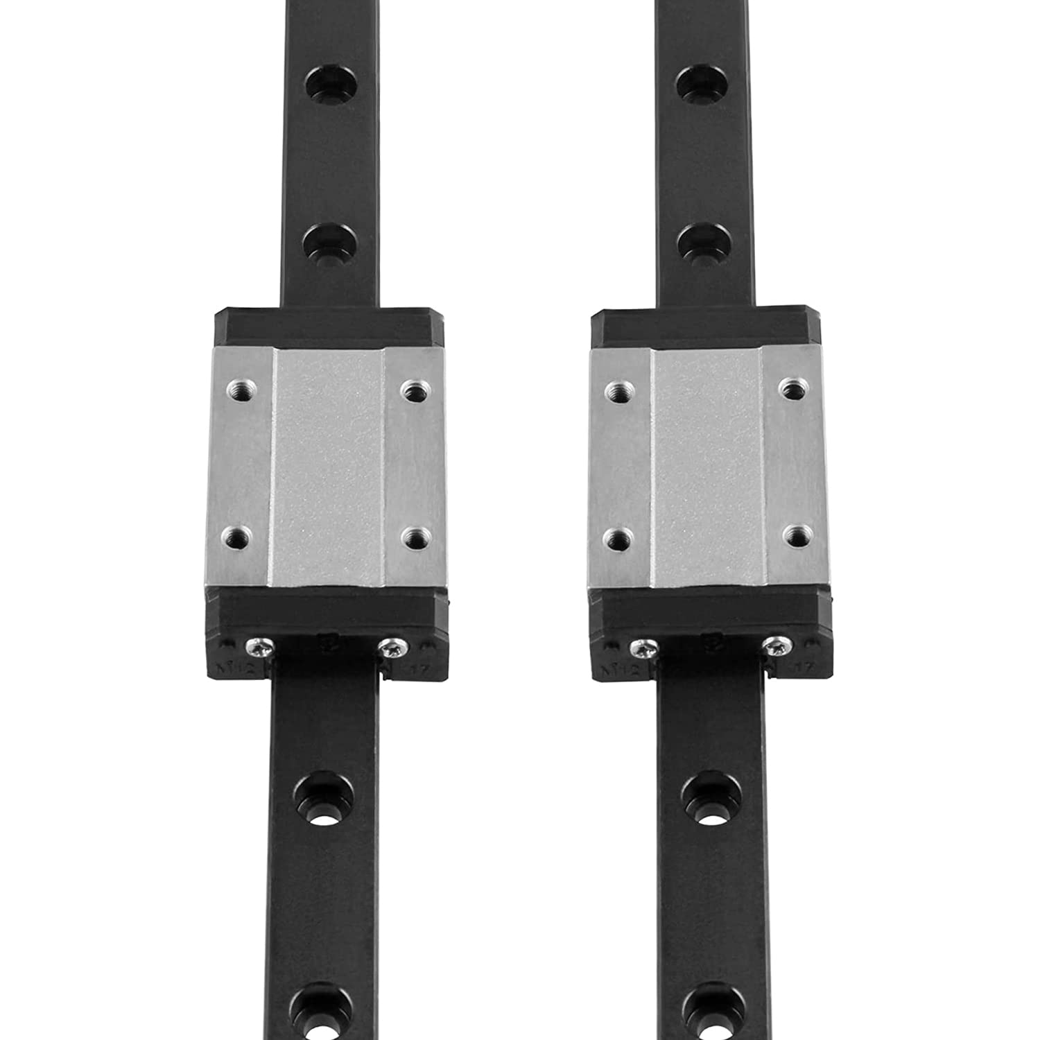 CNCMANS MGN9 - Guías lineales de acero para rodamientos (2 unidades, 300 mm, con bloques de deslizamiento de acero inoxidable MGN9H, rodamientos lineales para impresiones 3D CoryXYZ