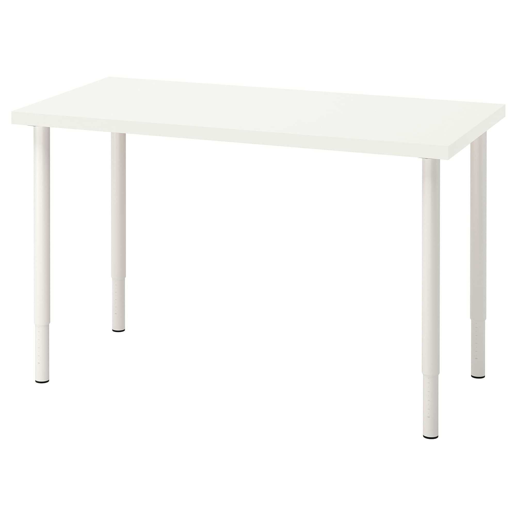 Table LAGKAPTEN OLOV blanche 120x60 cm idéale pour aménager un coin télétravail
