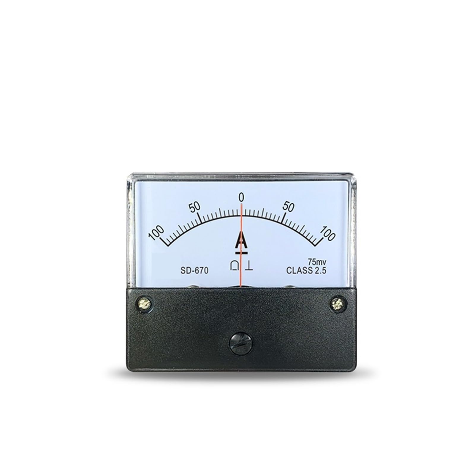 Ampèremètre CC 75 mV SD670 à aiguille bidirectionnelle -400A à 400A pour tableau électrique