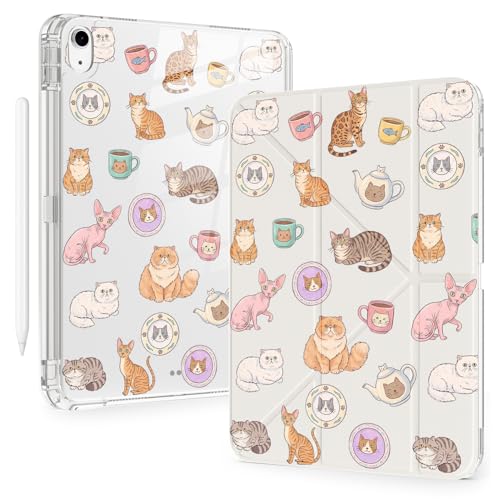 Funda de gatito Kawaii para iPad 10ª 11ª gen de 11 y 10.9 pulgadas 2025
