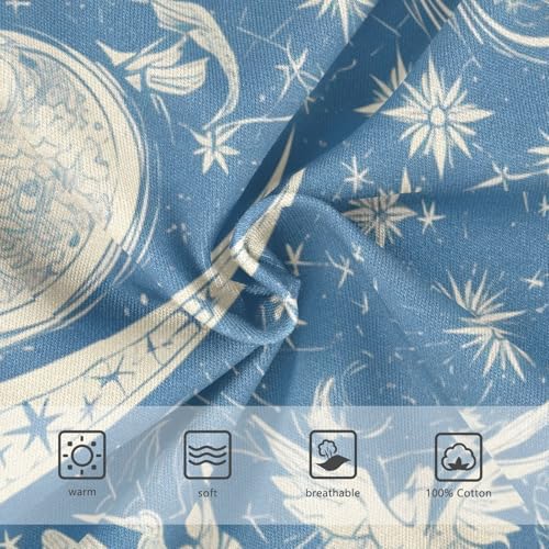 KLL Mandala Moon Sun Zodiac Little Boys Pure Cotton Underwear Cute Children Panties3