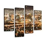 EL PASO, TX October 26, 2017 Night Skyline of El Paso, Texas Canvas Wall Art Hanging Paintings Moder