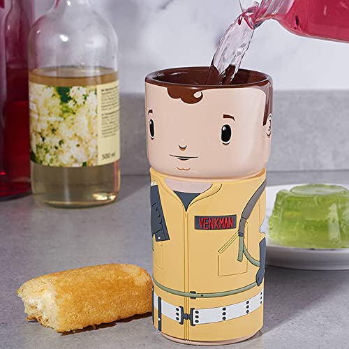 CosCups by Numskull Ghostbusters Peter Venkman Ceramic Mug Gift with Rubber Sleeve 400ml - Official Ghostbusters Merchandise - Image 4