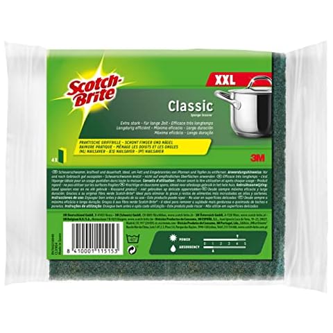 Scotch-Brite Reinigungsschwamm Classic XXL, Extra kraftvolle Vliesseite Cover
