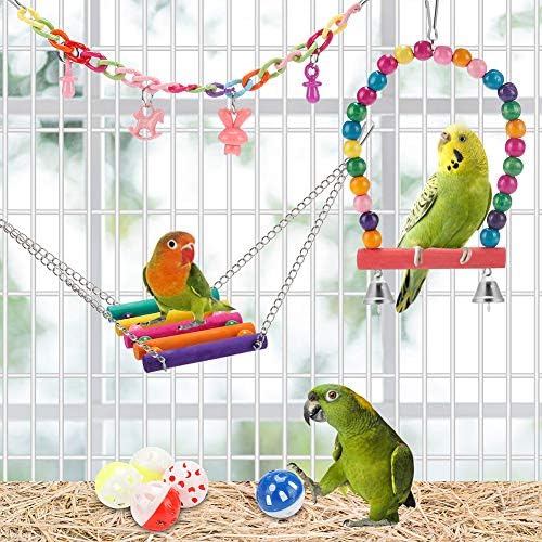 Swing Hanging Standing Chewing Toy Hammock Climbing — texture and fabric close-up