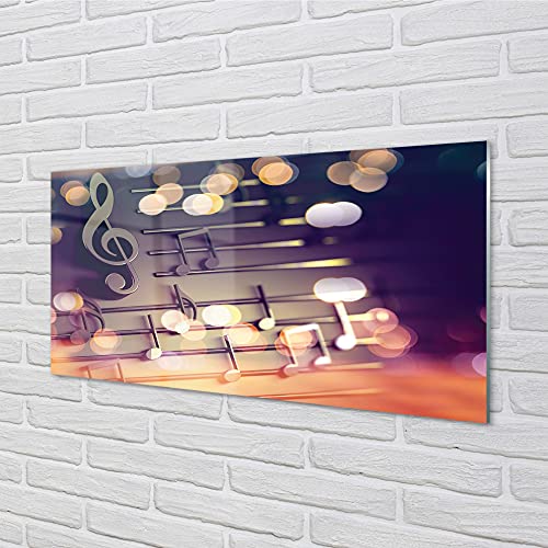 Impression sur verre haut de gamme notes de musique de salon - 2