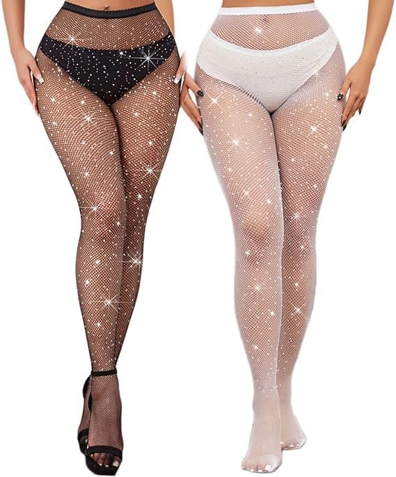 Knitting Net Grid Style Free Size Stockings | High Waist | Thigh Length | Ankle Length Pantyhose Tights Fishnet Stockings for Women's & Girls-image-32