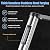 15.5ft Telescopic Ladder - Stainless Steel Telescopic Straight Ladder - 330lb Load Capacity with Locking Mechanism, Retracts with One Hand, Suitable for Home, RV or Outdoor Work(Vertical)