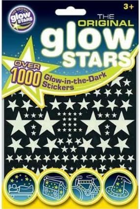 2xThe Original Glowstars - Glow-in-the-Dark Stickers, 1000 Pieces