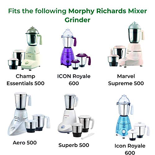 Bajaj Mixer Grinder Chutney jar, 0.4 L (Steel Black).