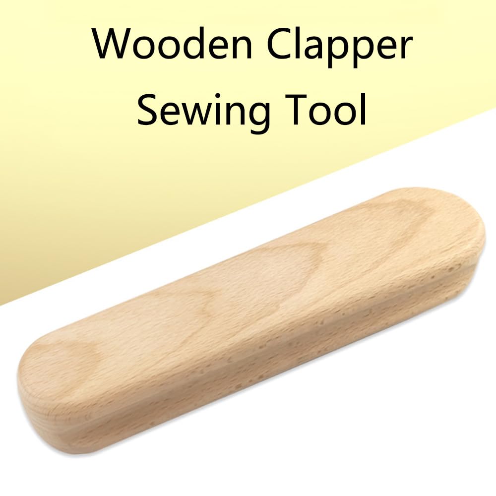 2 tipi (2 pezzi), set di strumenti da sarto in legno duro per cucire trapuntatura ricamo, cuciture piatte