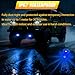 Kingshowstar 2Pcs Ice Blue Watermelon Lights,Turn Signal Cap Roof Trailer Marker Clearance Light Underglow Rock Tail Lighs for Semi Truck Pickup Trailer RV Bus Van Camper Golf Car,IP67 Waterproof
