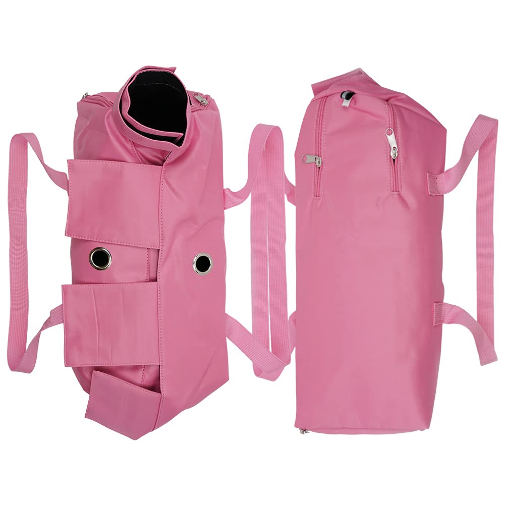 Kukaster - Borsa per la cura degli artigli e delle unghie, per la cura degli artigli, anti-graffio, per esami medici di gatti (rosa-m)