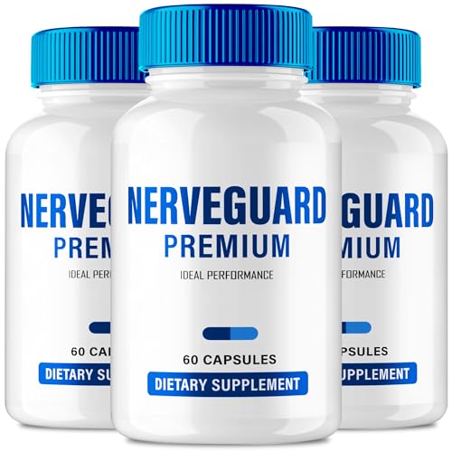 Nerve Guard Premium Pills for Neuropathy, NerveGuard Advanced Nerve Health Supplement Pills - Maximum Strength, All Natural Healthy Circulation & Stable Levels, Nerve Guard Reviews (3 Pack)
