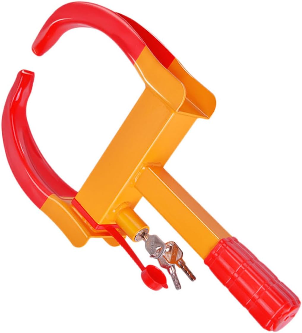 Car Wheel Chock Lock Vise Type Theft Lock for Tires Heavy Duty Construction for Enhanced Security Car Accessory