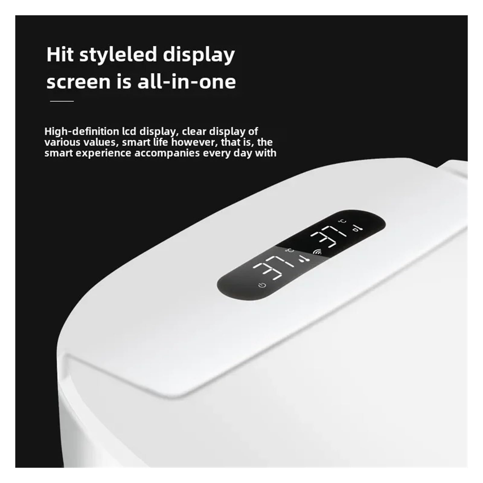 Tapa De Asiento Inodoro Inteligente, Bidé Con Control Remoto Secador Instantáneo Agua Caliente, Protección Antiescaldaduras Y Fugas, Ahorro Energía Resistente Y CóModo(480mm)