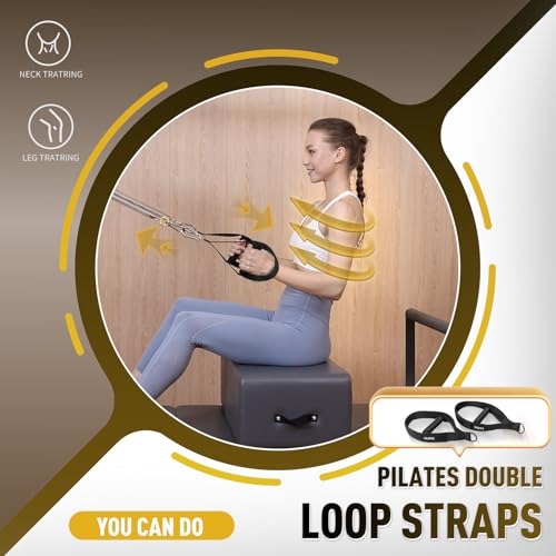 pilates double loop straps for pilates reformer fitness d ring straps handle comfortable pilates accessories for pilates equipment