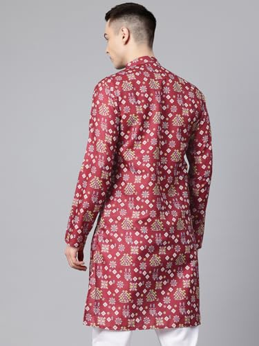 Image of Luxrio Kurta Set for Men Cotton Blend Kurta with Pyjama Set Ethnic Set