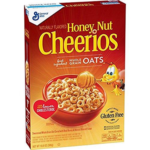 Honey Nut Cheerios 10.8 Oz, Gluten Free, Breakfast Cereal (pack of 2)