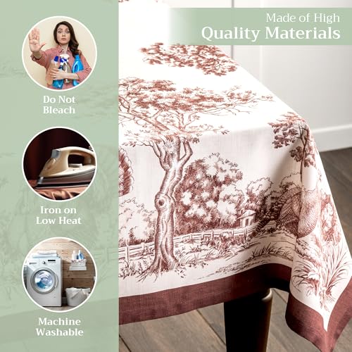 Maison d'Hermine Tischdecke, Rechteckig, 100% Baumwolle (220 cm x 160 cm) – Ansicht 3