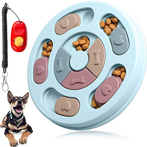 Dog Puzzle Toys Puppy, IQ Puppy Toys, Interactive Dog Toys, Dog Training Treats Toys, Slow Feeder Dog Toys for Puppy(Blue)