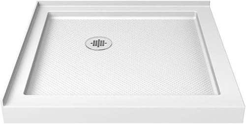 Miniatura 17 de DreamLine SlimLine DLT-1032320-88 - Base de ducha de doble umbral de drenaje de esquina de 32 pulgadas de profundidad x 32 pulgadas de ancho x 2 3/4