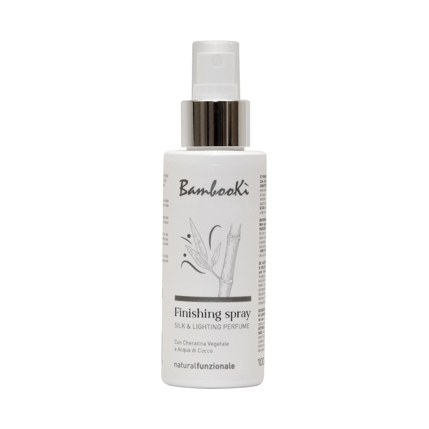 Parfum pour Cheveux Professionnel Silk & Lightning BambooKì, Soin Multi-bénéfices, Parfum Cheveux Longue Tenue, avec Kératine Végétale et Eau de Coco, Ingrédients d'Origine Naturelle, Brume 100 ml