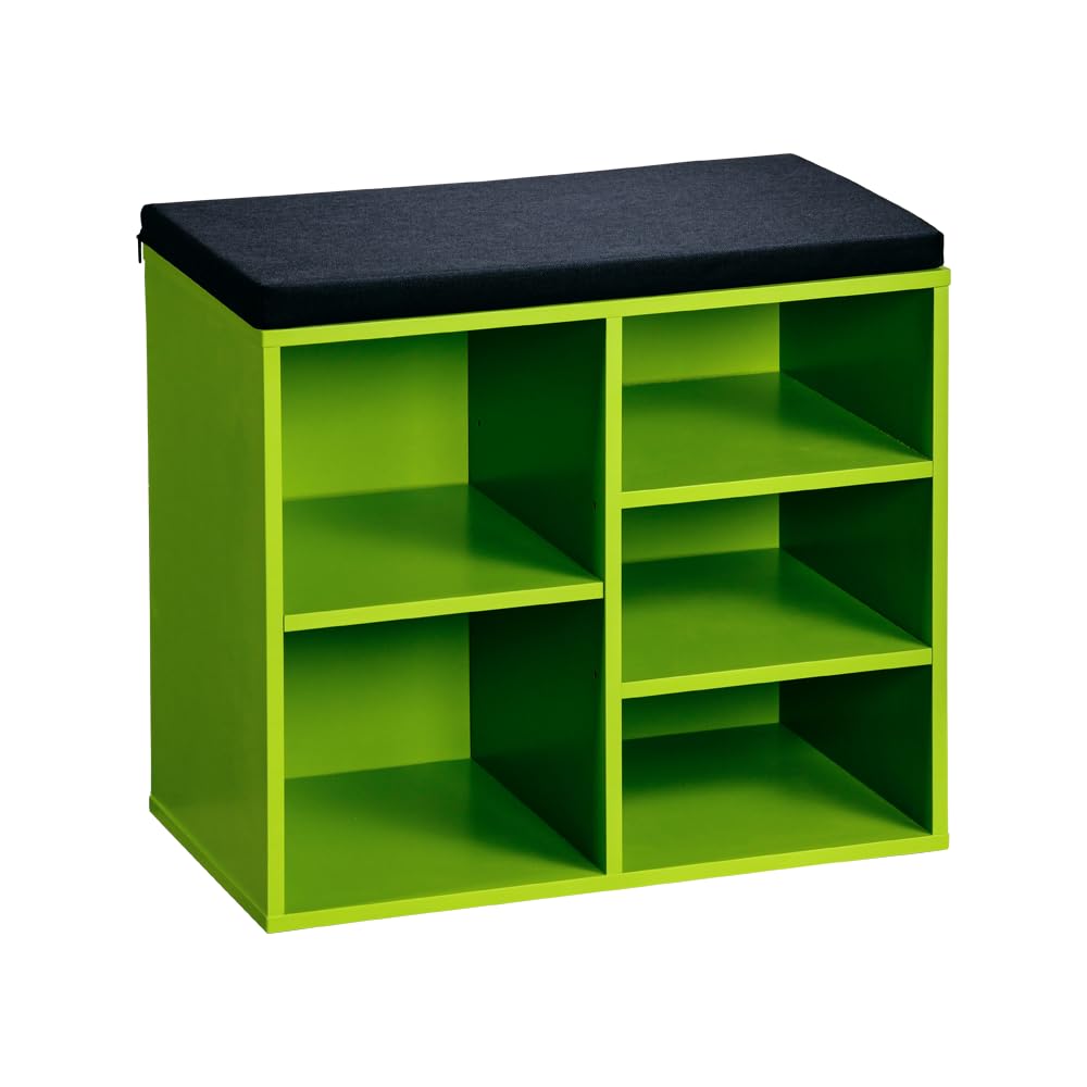 tectake® Schoenenkast met zitkussen 103,5x48x30cm