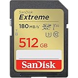 SANDISK 512GB Extreme SDXC UHS-I Memory Card - C10, U3, V30, 4K, UHD, SD Card - SDSDXVV-512G-GNCIN
