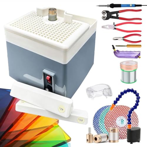 Kit de vidrieras con amoladora de vidrio y 20 herramientas de corte 2