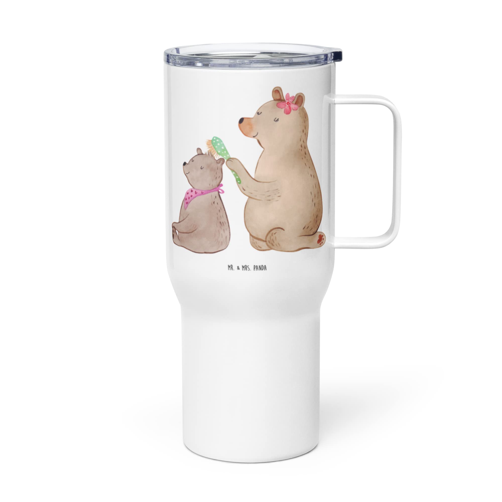 Mr. & Mrs. Panda Kaffee-to-go-Becher Bär Kind - Geschenk, Muttertag, Mehrwegbecher, Danke Mama, Großer Thermobecher, thermosbecher, Kaffee-Thermobecher, Tochter, Familie, Bären