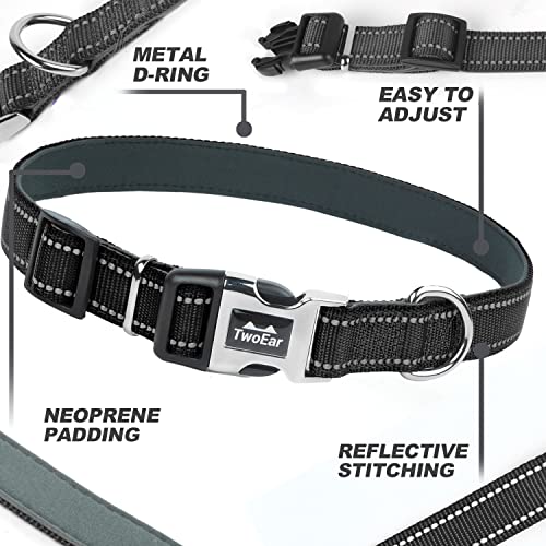 Collar para perro TwoEar con hebilla metálica y nylon transpirable miniatura 2