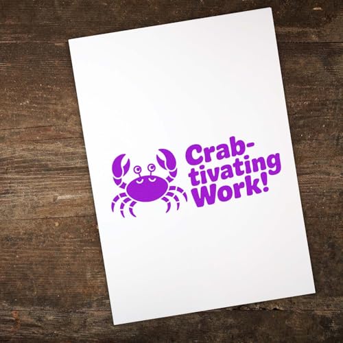 Crab-Tivating Work Mini Positive Feedback Stamp