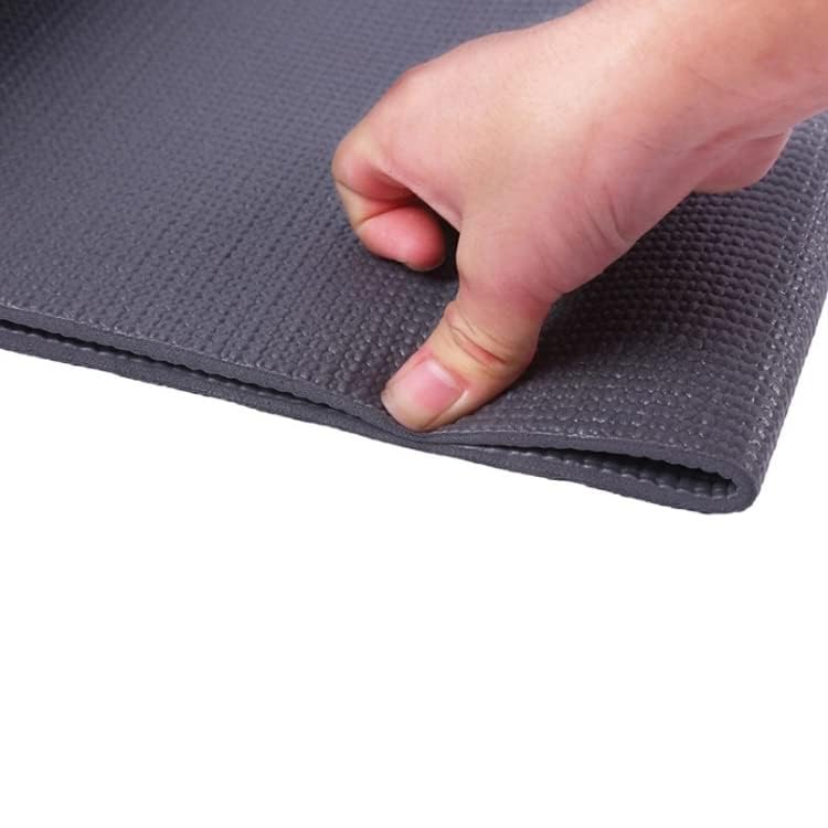 Image of Yoga mat for Men and Women, Premium Exercise Mat for Home Workout, Anti Slip Yoga Mat Workout, Gym Mat for Workout at Home (4mm, Grey)