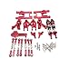 Huante 12428 12423 Kit di accessori per Feiyue FY03 WLtoys 12428 12423 1/12 RC ricambi auto, rosso