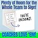 Play Strong Thanks Football Coach You're Awesome 3-Pack (5x7) Greeting Thank You Cards Set Perfect for Youth Sports Football Players, Teams, Coaches, Family and Fans - Your Coaches Will Love 'Em!