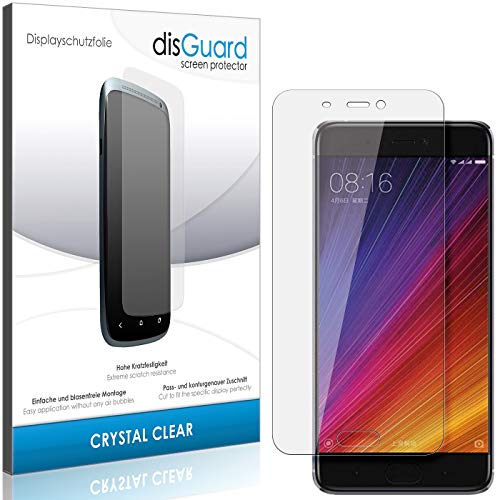 disGuardu00ae Protector de Pantalla [Crystal Clear] compatibile con Xiaomi Mi 5s [2 Piezas] Cristal, Transparente, Invisible, Anti-Arañazos, Anti-Huella Dactilar - Película Protectora