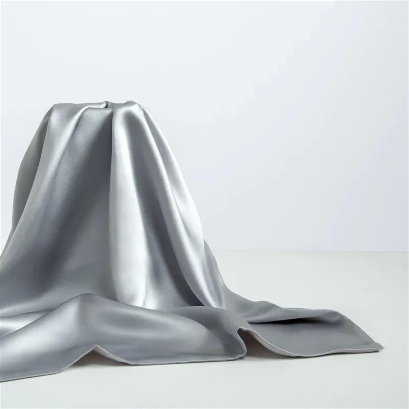 Federa in raso 50x66 cm for federe for capelli e pelle for donne e uomini(Black 2pcs)