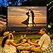 SYMMKI 11Ft Upgraded Airtight Design Inflatable Projector Screen, Outdoor Movie Screen One-time Inflatable Support Front/Rear Projection - No Need to Keep Inflating