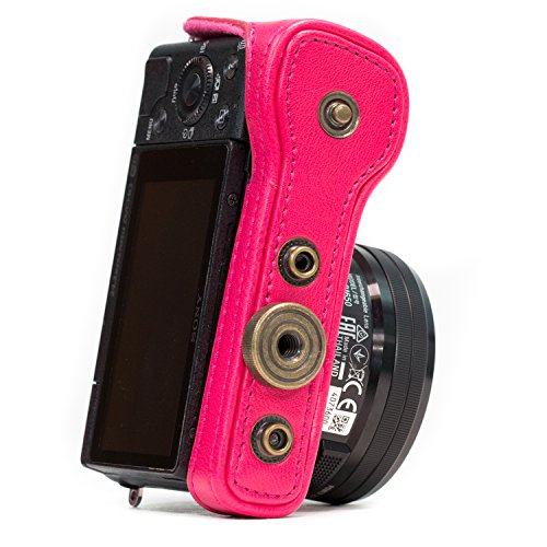 Megagear "Ever Ready" Protective Leather Camera Case, Bag For Sony Alpha A5000, Sony A5100 With 16-50Mm Oss Lens (Light Pink) #TOP6