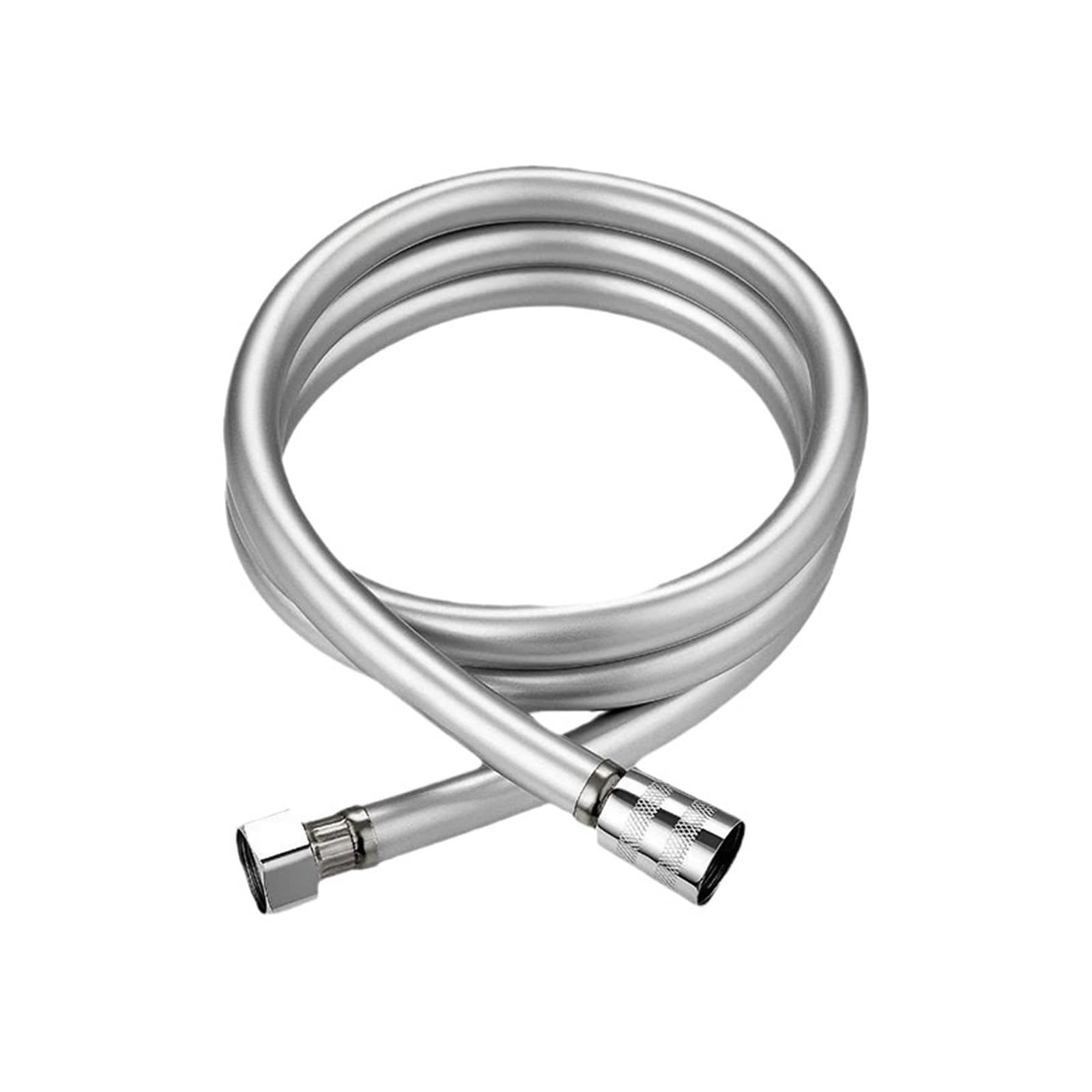 Flexible High Pressure PVC Shower Hose, Plumbing Pipe Fittings for Bath & Laundry(Silvery,2M)