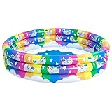 58'' Unicorn Rainbow Inflatable Kiddie Pool, Baby Swimming Pool Summer Water Pool Pit Ball Pool for...