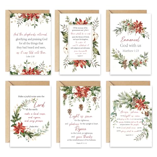 Cartes de vœux de Noël AnyDesign premium en papier aquarelle vierge 10,2x15,2 cm