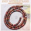 Natural Stone Heishi Beads for Necklace Making, 4 mm x 2 mm Small Flat Round Stone Loose Heishi Disc Gemstone Beads for Jewelry Making Craft Bracelet Earrings Necklace - Red Creek Jasper #1