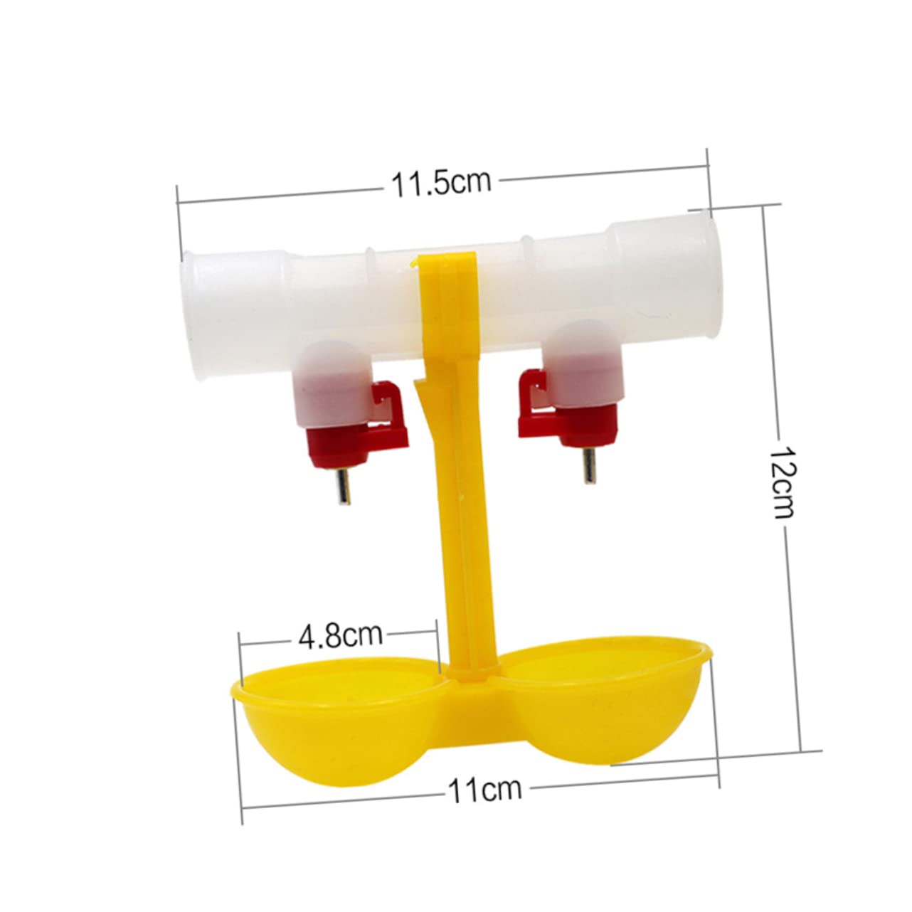 BESPORTBLE 10Pcs Automatic Chicken Waterer Cups Double Hanging Design for Easy Access Chicken Water Feeder for Home Use Smooth Surface for