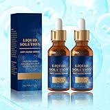 LIQUID SOLUTION Serum, Serum Instant Effect Face, Serum Anti Ageing Liquid Solution, Face Serum for Deep Wrinkles, Liquid Anti Ageing Solution Serum for All Skin Types (60ml, Plant Essence)