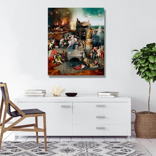 Tableau sur Toile Bosch Déco Murale Salon Moderne Impression Célèbre - 3