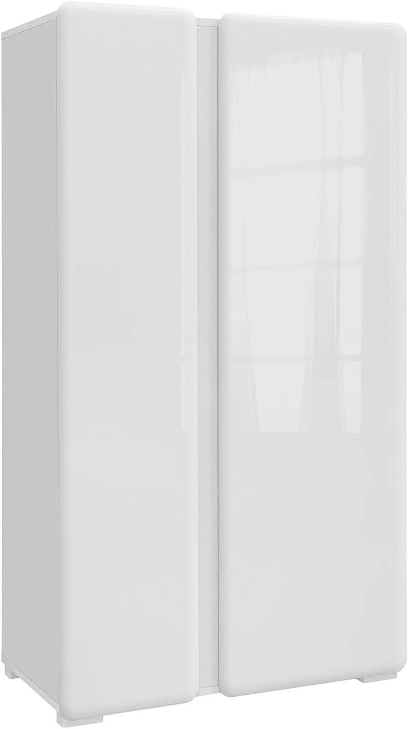 Trixo 2-Door Sideboard Cabinet, High Gloss White